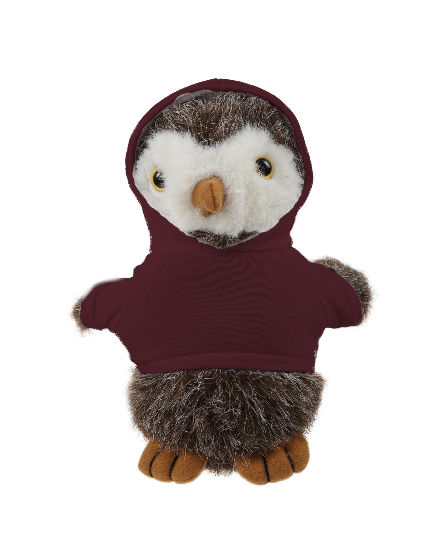 Soft Plush Standing Owl wearing a Hoodie 8