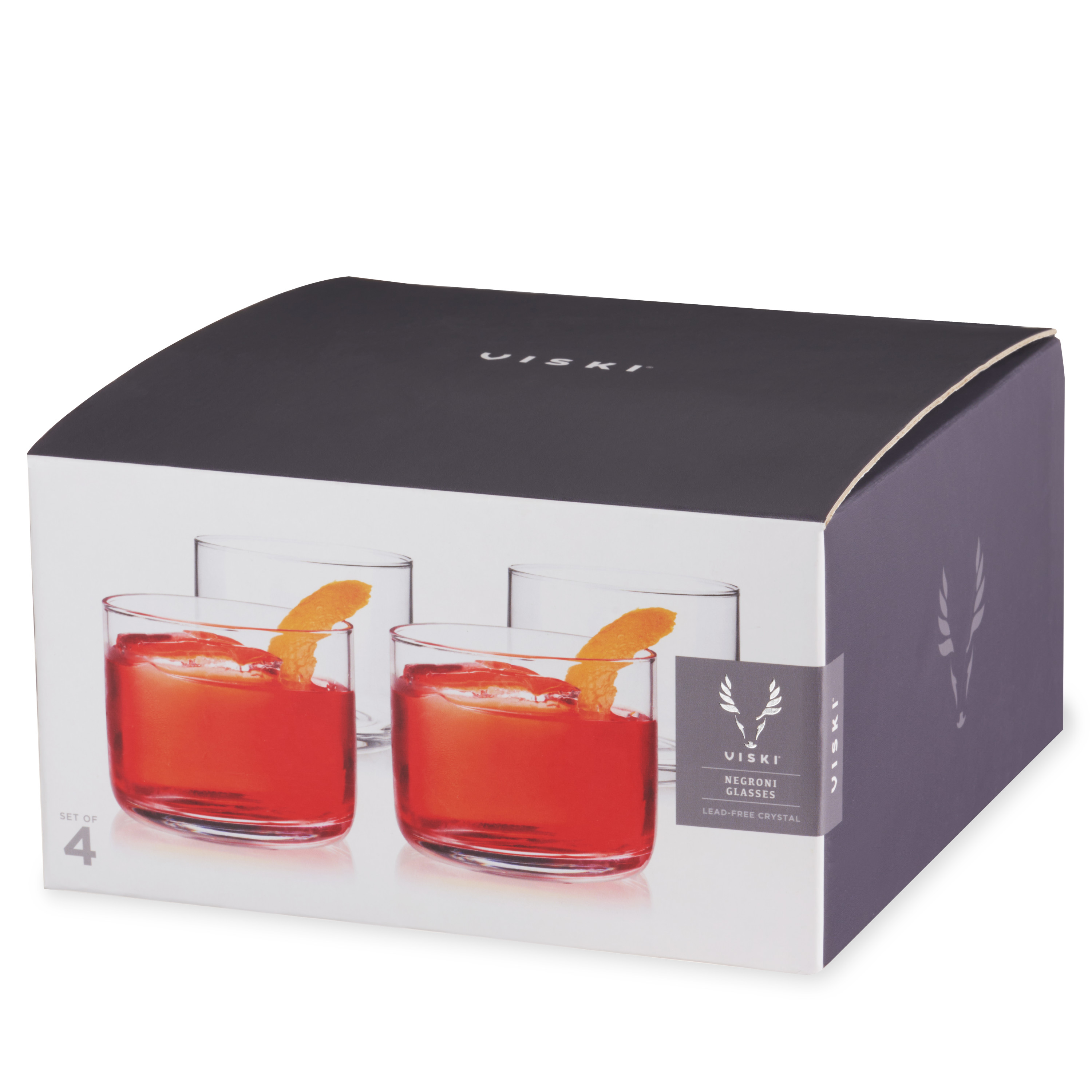 Viski® Raye Crystal Negroni Glass, set of 4 8
