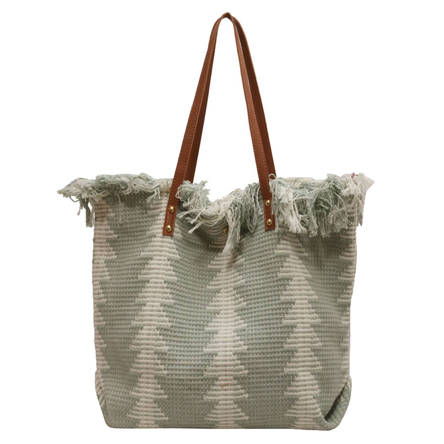 Wool woven tote bag 2