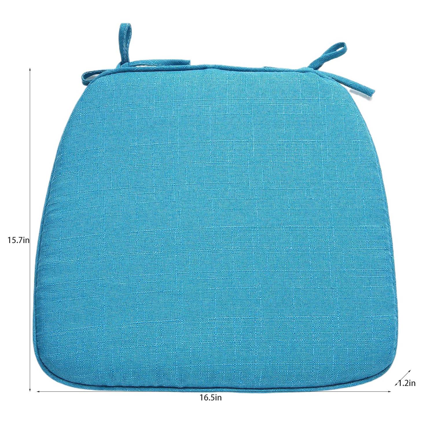 Polyester Universal Non-Slip Chair Seat Cushion w/ Tie 14