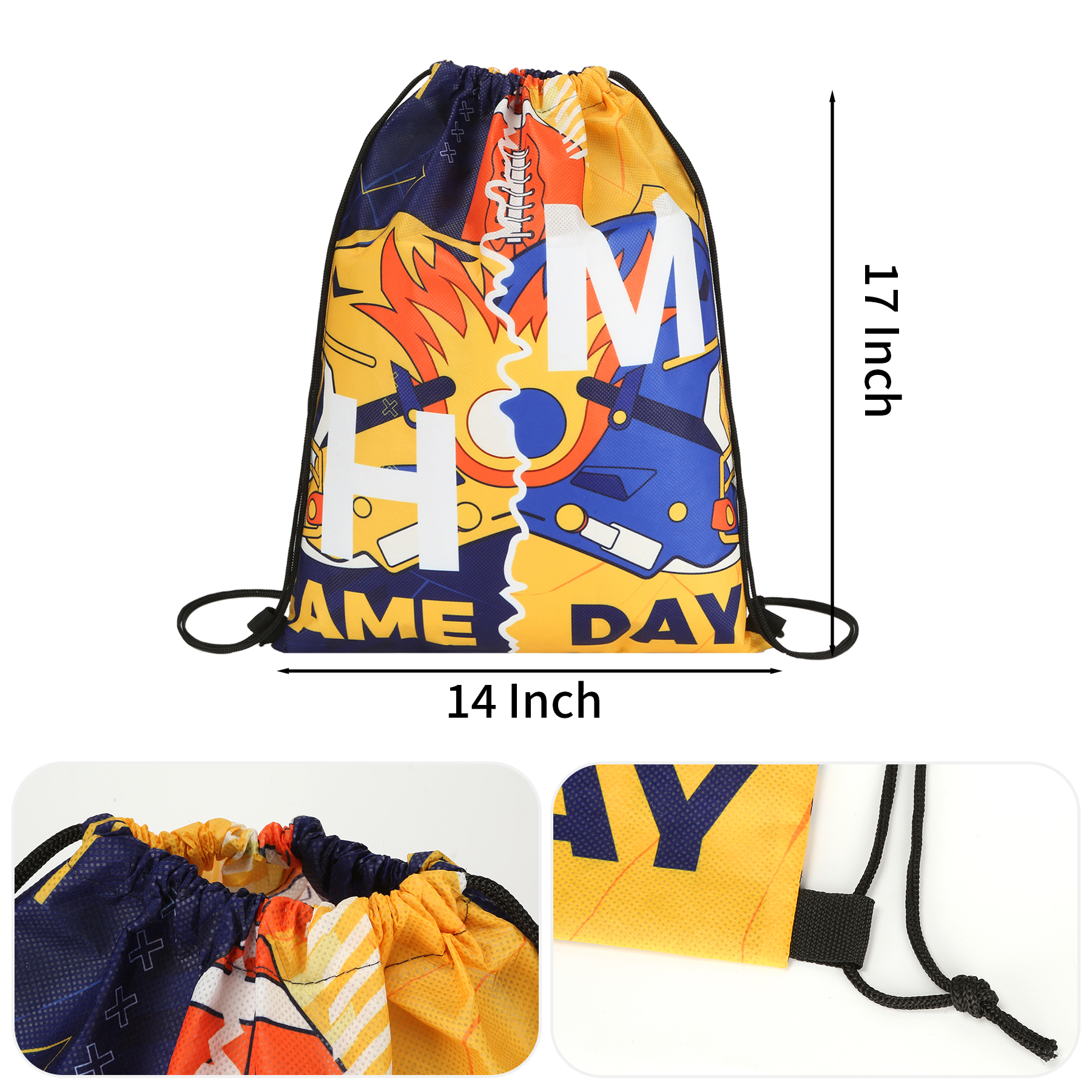 Sublimated RPET Non-Woven Drawstring Backpack 2