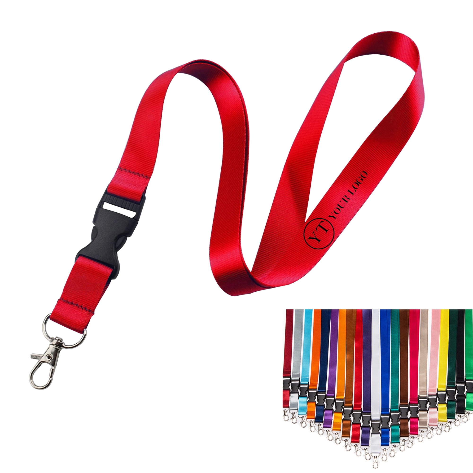 Polyester Lanyard w/ Safety Breakaway