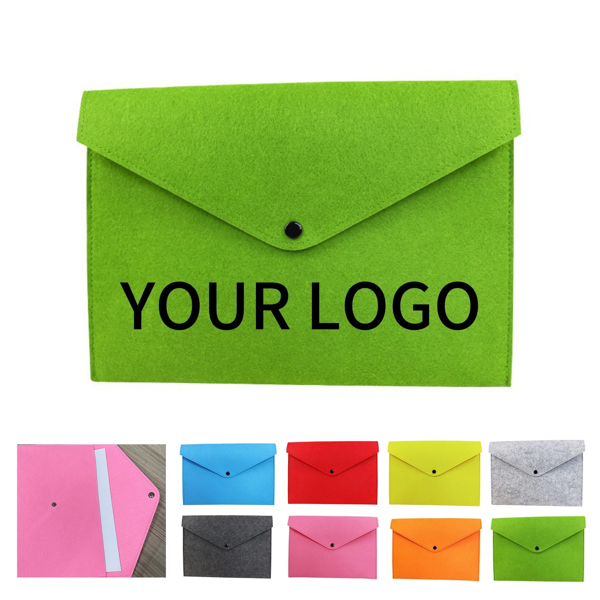 Felt A4 Document Bag 12.99x9.06 Inch Waterproof Design 8