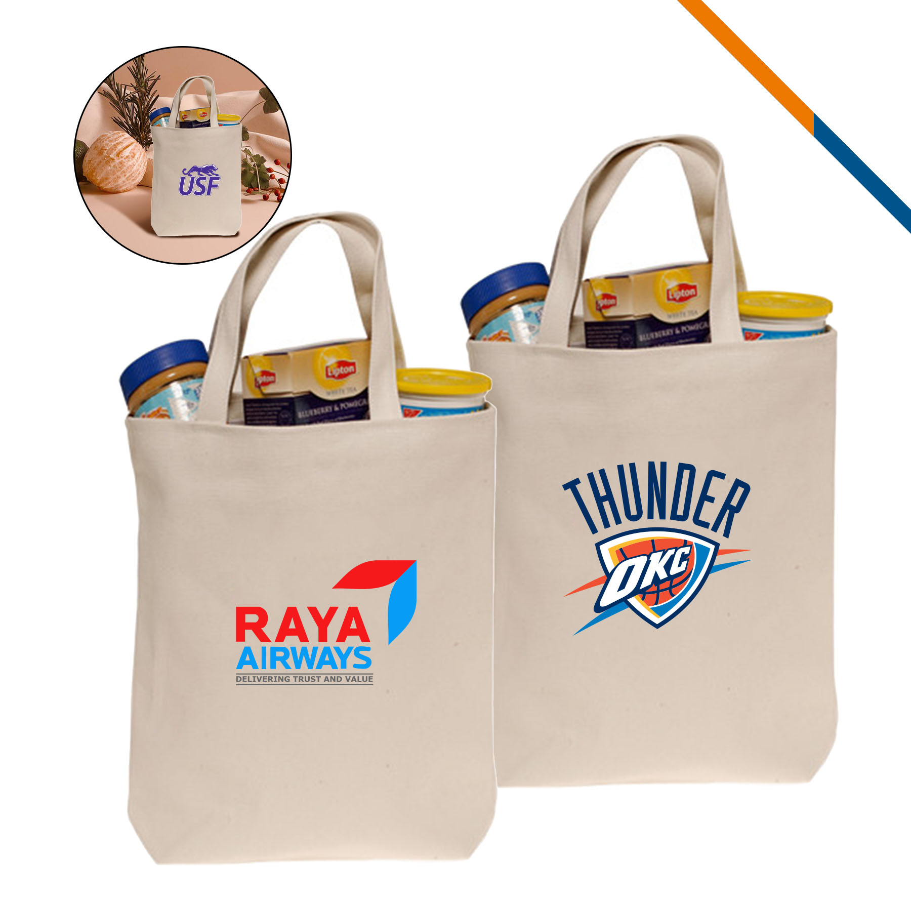 Jutod Tote Bag, custom tote bag with logo imprint 2