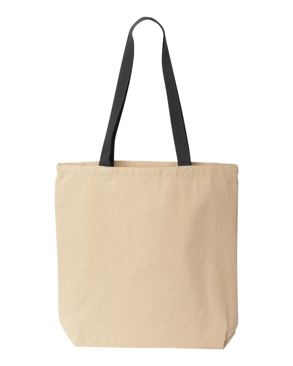 Natural Tote with Contrast-Color Handles - 8868 12