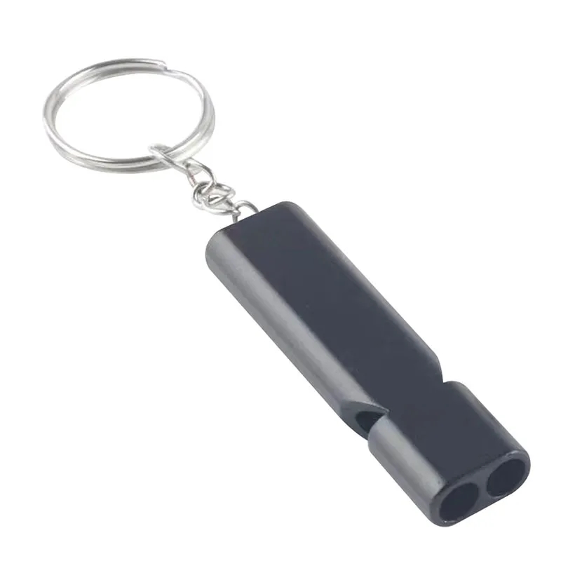 Emergency Survival Double Tube Whistle Keychain 3