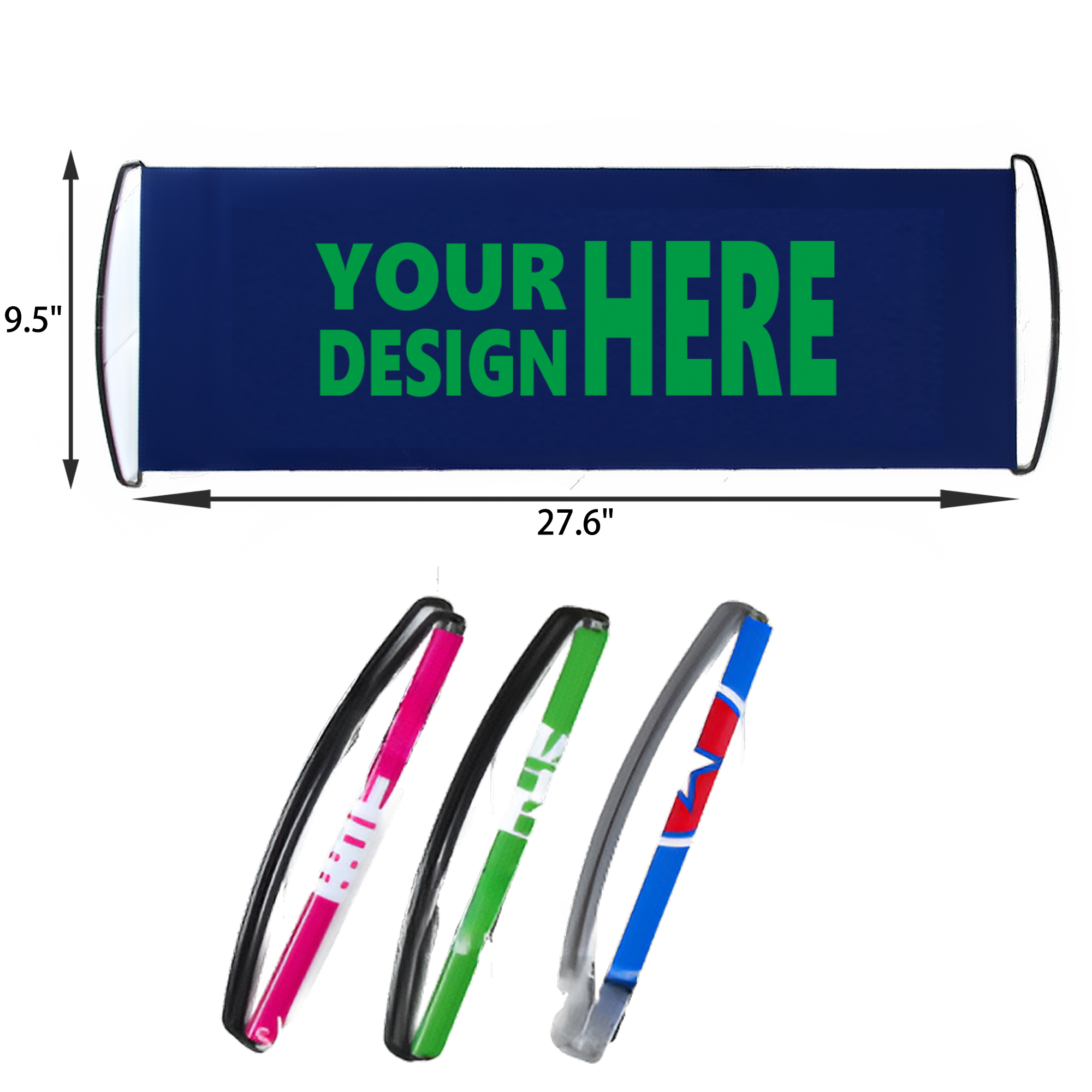 MOQ 50 PCS Durable Custom Retractable Handheld Banner 2