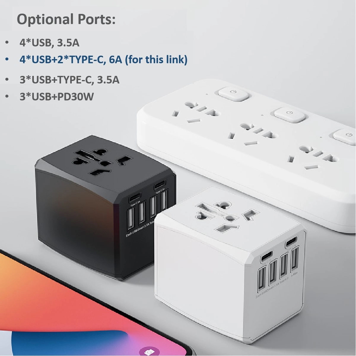 Universal Power Adapter Socket 4