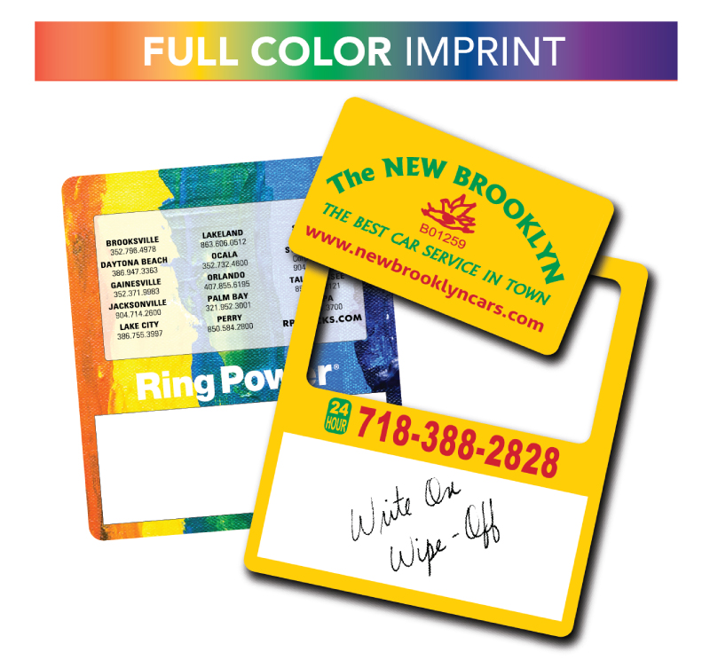 Write-On/ Wipe-Off Full Color Framer Magnet 1