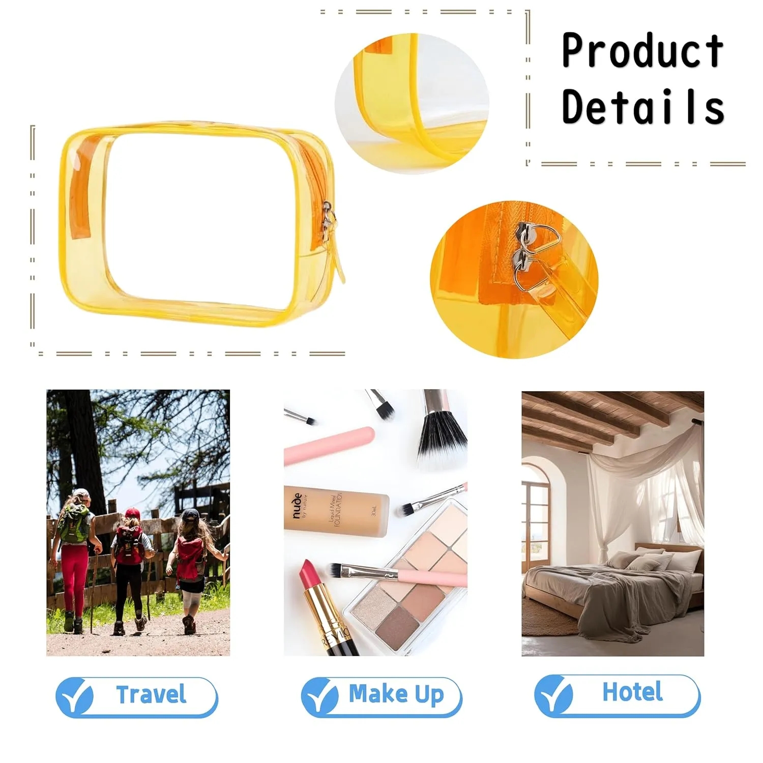 Clear Toiletry Bags For Traveling 4