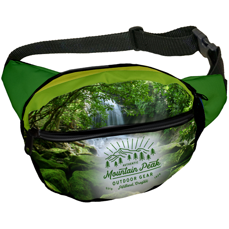 Fashion Full Color Black Panel Fanny Pack 22