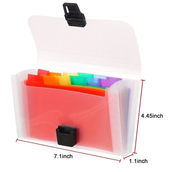 A6 Rainbow Accordion File Folder Expandable 2