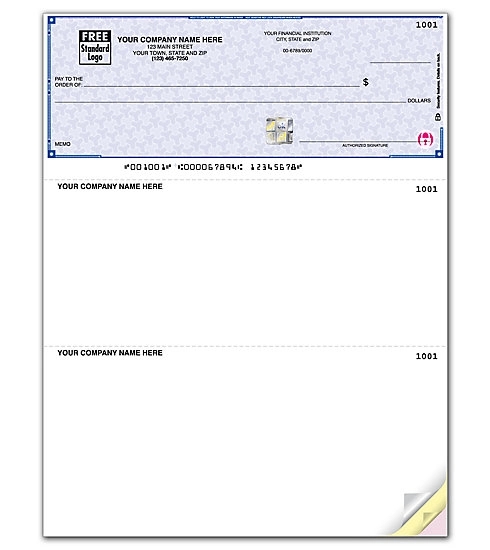 High security multipurpose laser voucher checks with lines 1
