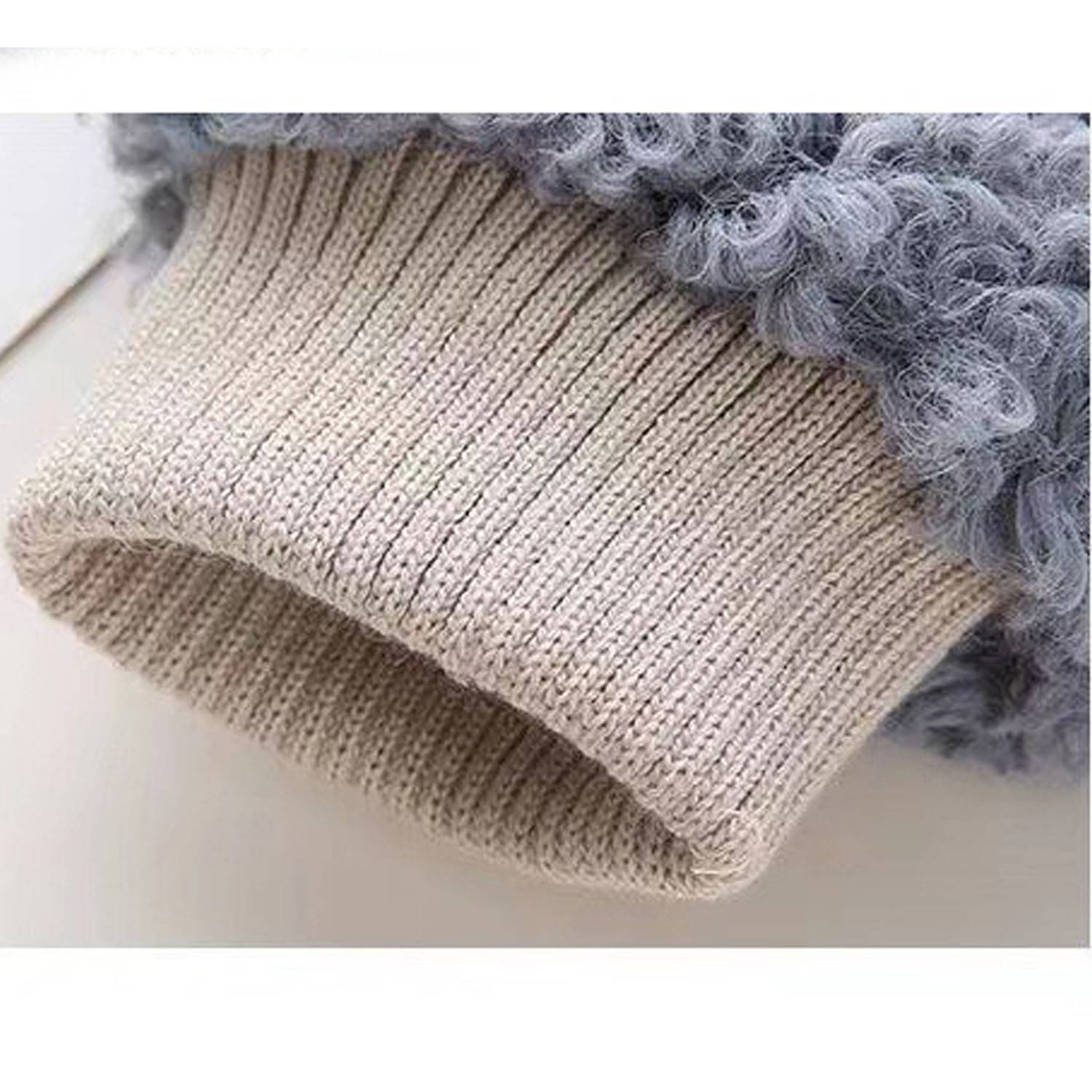 Autumn and Winter Teddy Circle Knitted Gloves 5