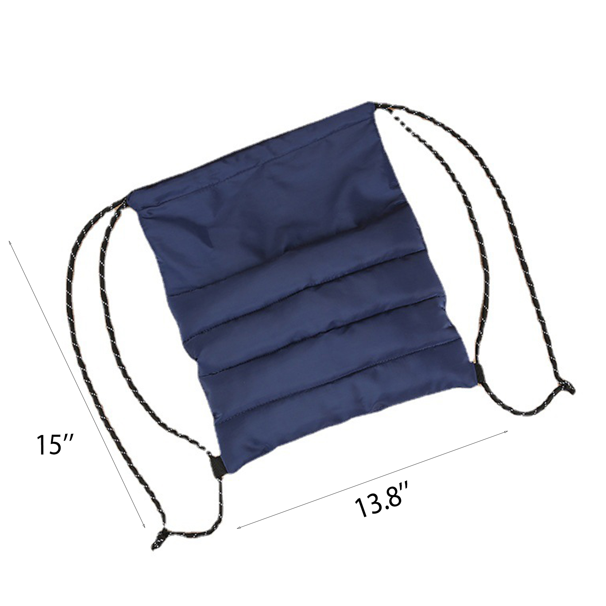 Puffy Quilted Drawstring Bag Backpack 3