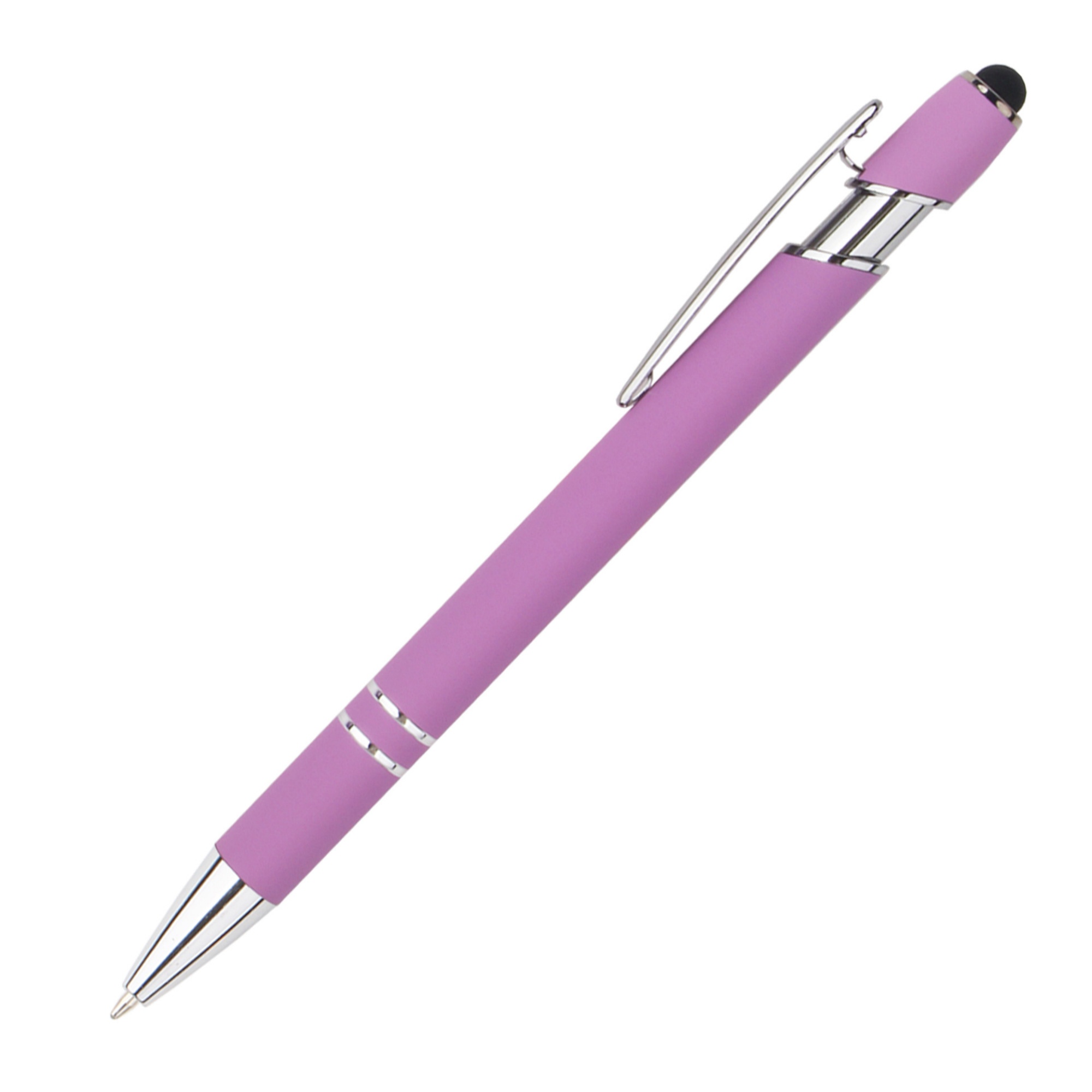Stylus Tip Metal Ballpoint Pen 2-in-1 Retractable Design 11