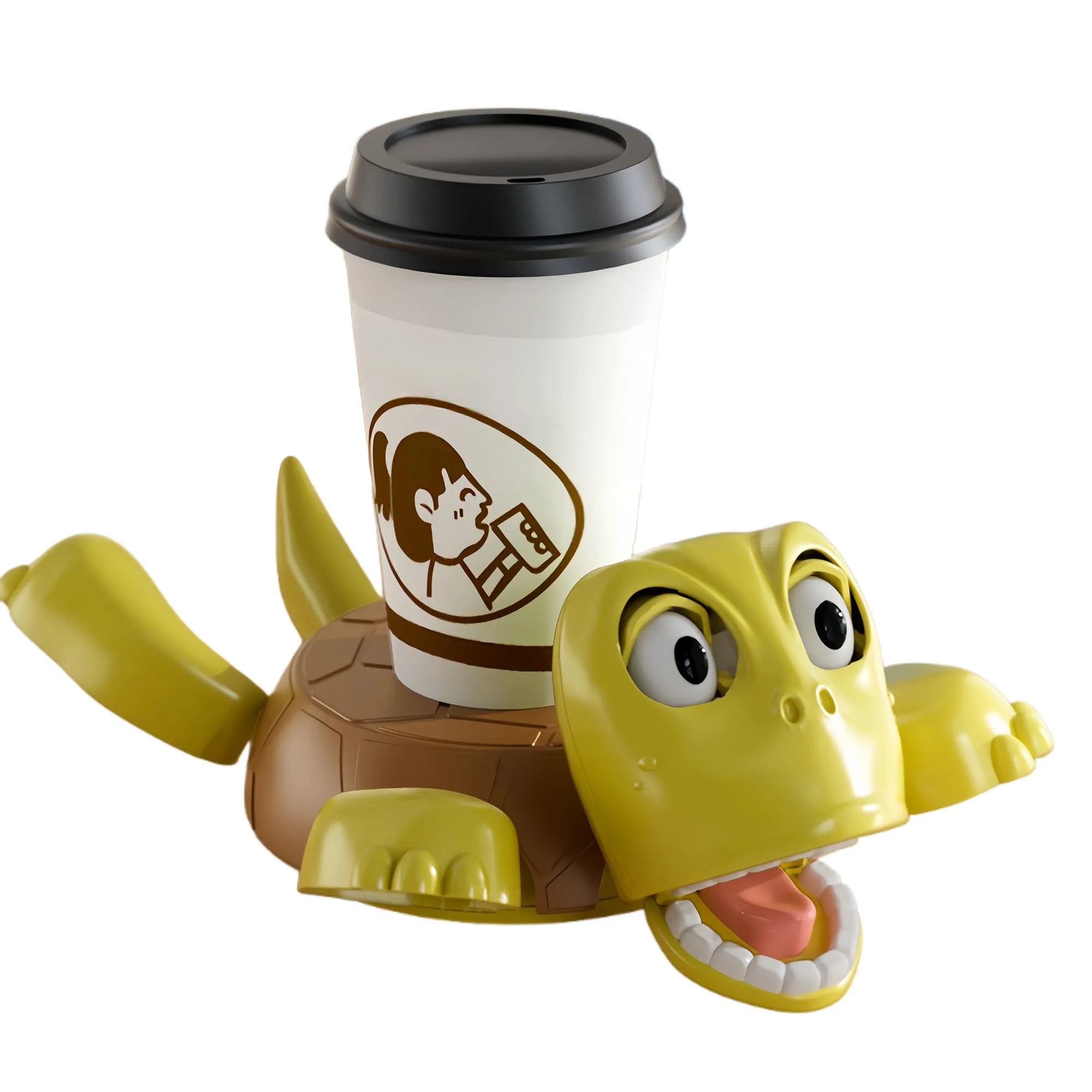 Viral Funny Press Turtle Coaster Creative Desktop Ornament 4