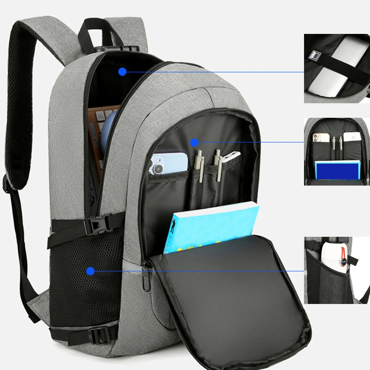 Anti-Theft Travel Laptop Backpack 3