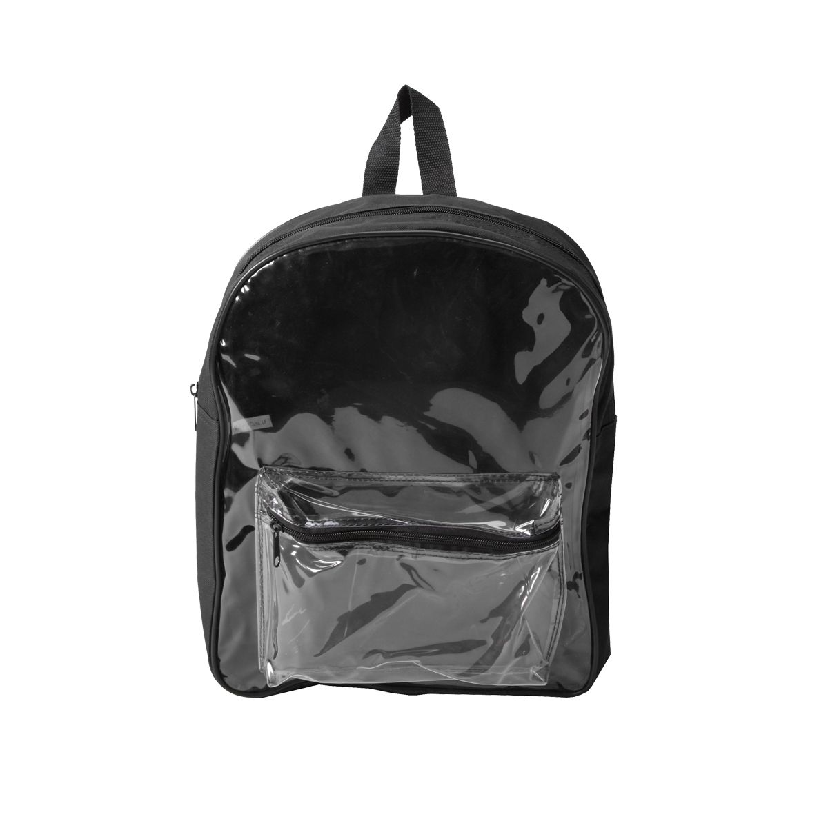 600D Poly W/Clear PVC Front Backpack (Bag, Backpack) 6