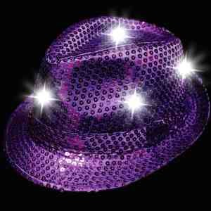 Sequin LED Fedoras 11