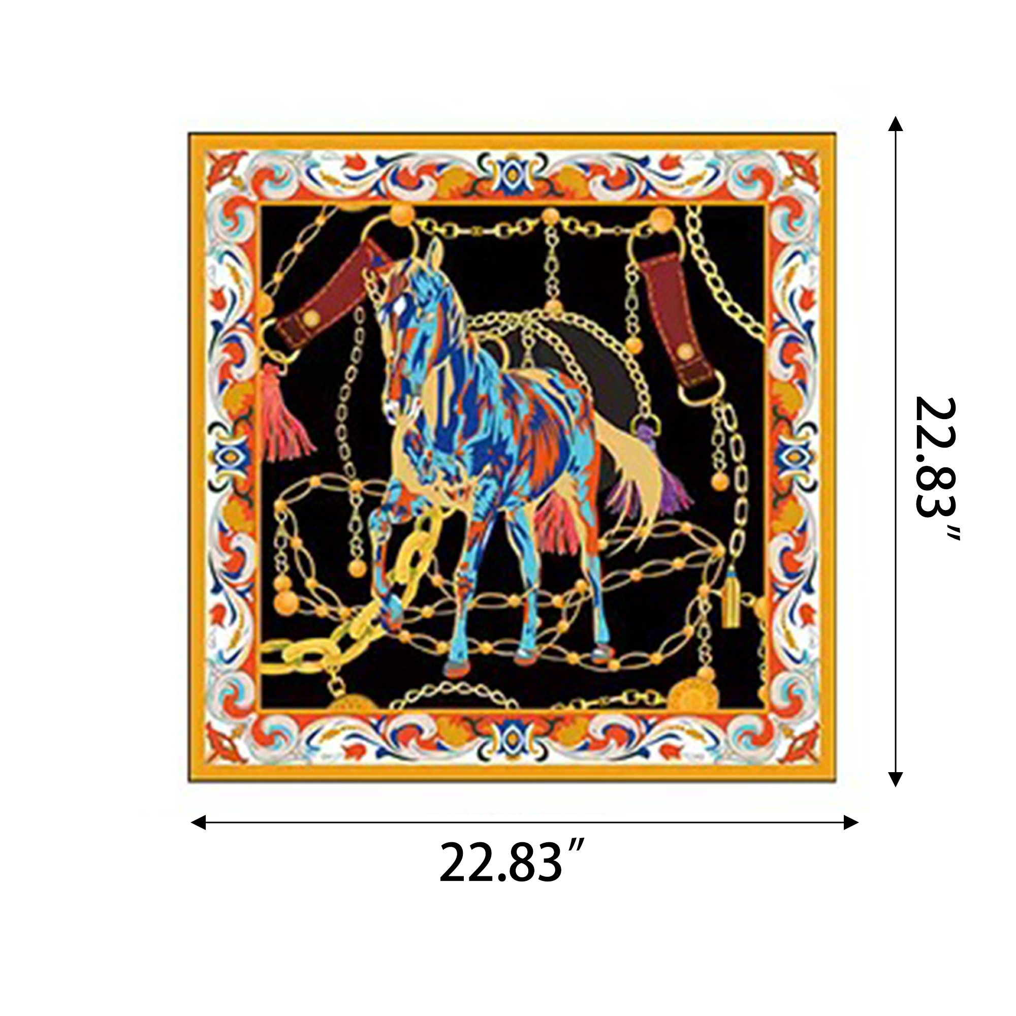 Square Full-color Silk Scarf MOQ 50 1