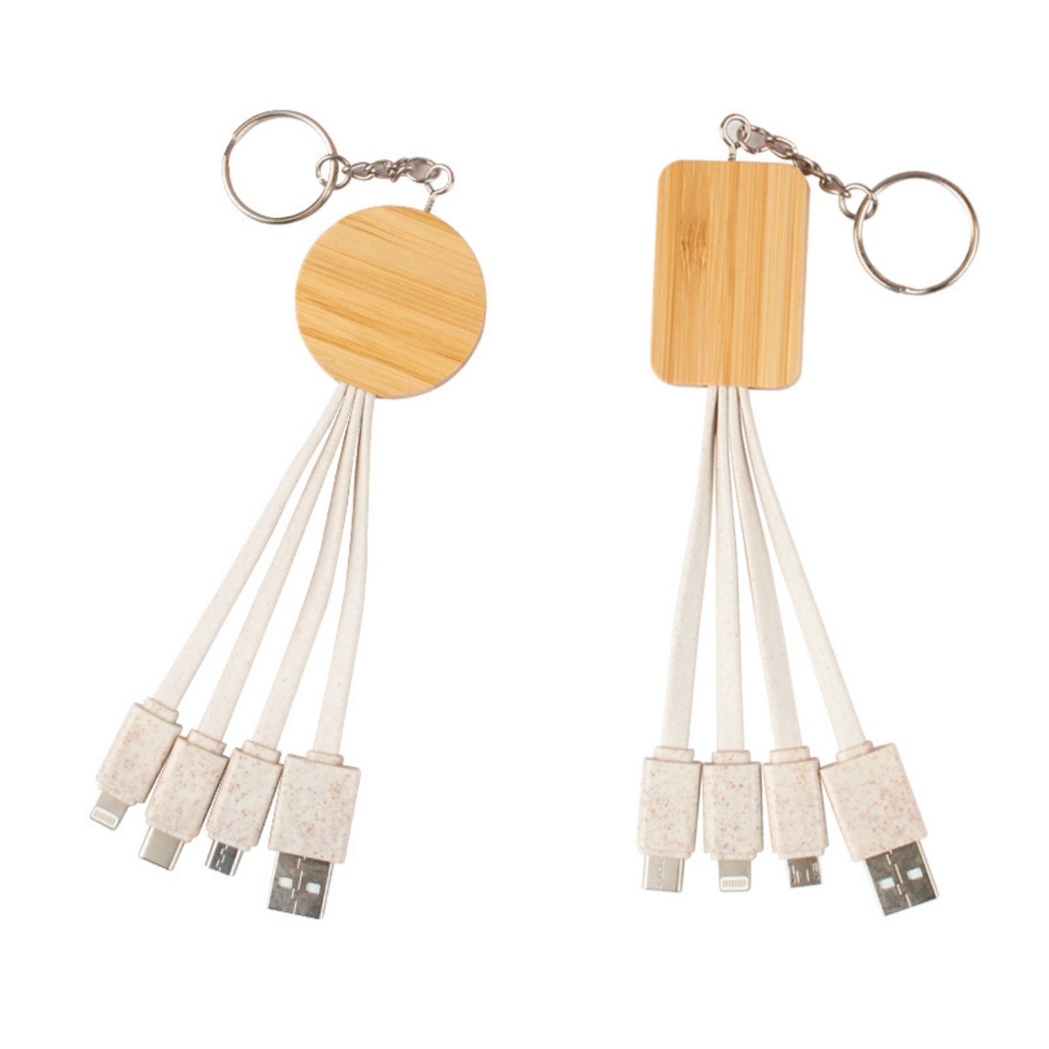 Bamboo Wheat Straw Dual Charging Cable 7