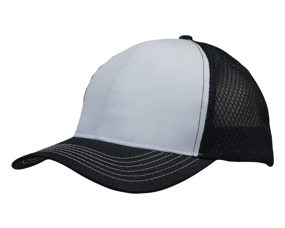 Breathable poly twill with honeycomb mesh 2