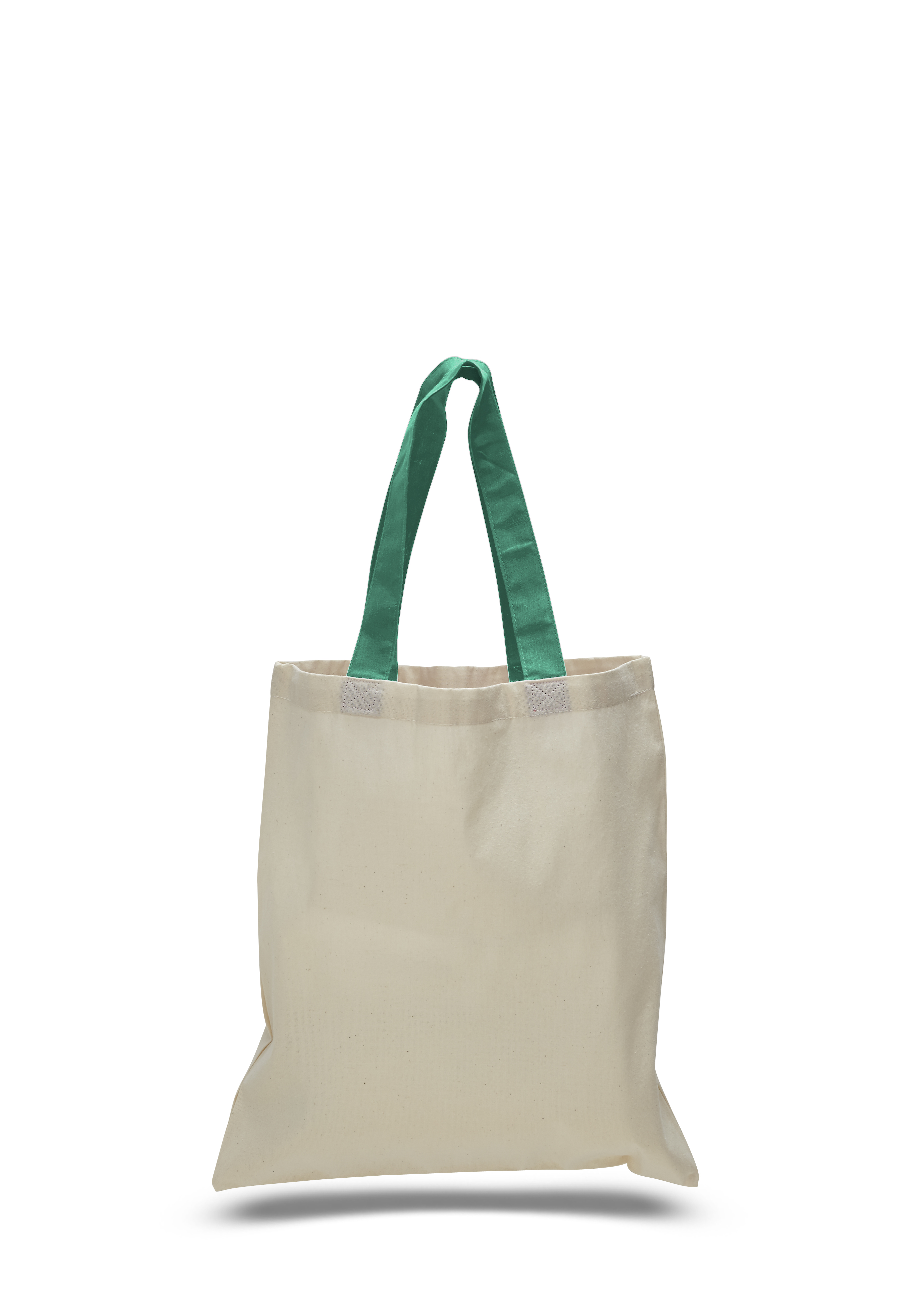 Economical Cotton Tote Bag with Colored Handles, custom tote bag with logo imprint 2