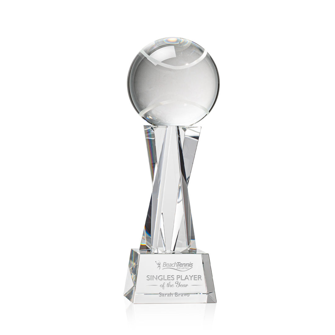 Tennis Ball Award on Grafton Base - Clear 7