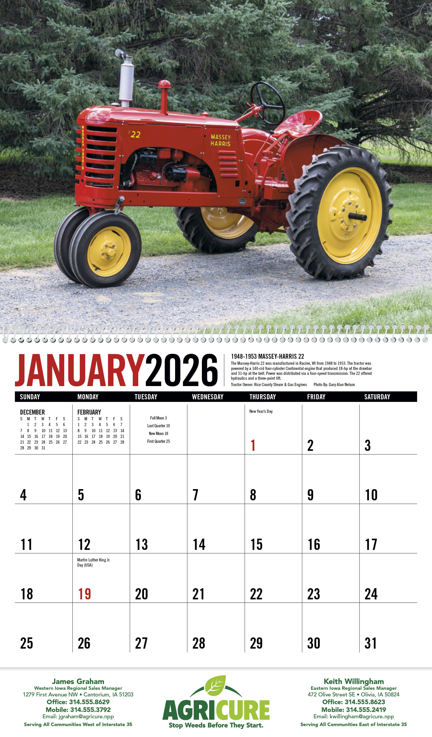 Triumph® Calendars Antique Tractors Calendar 7