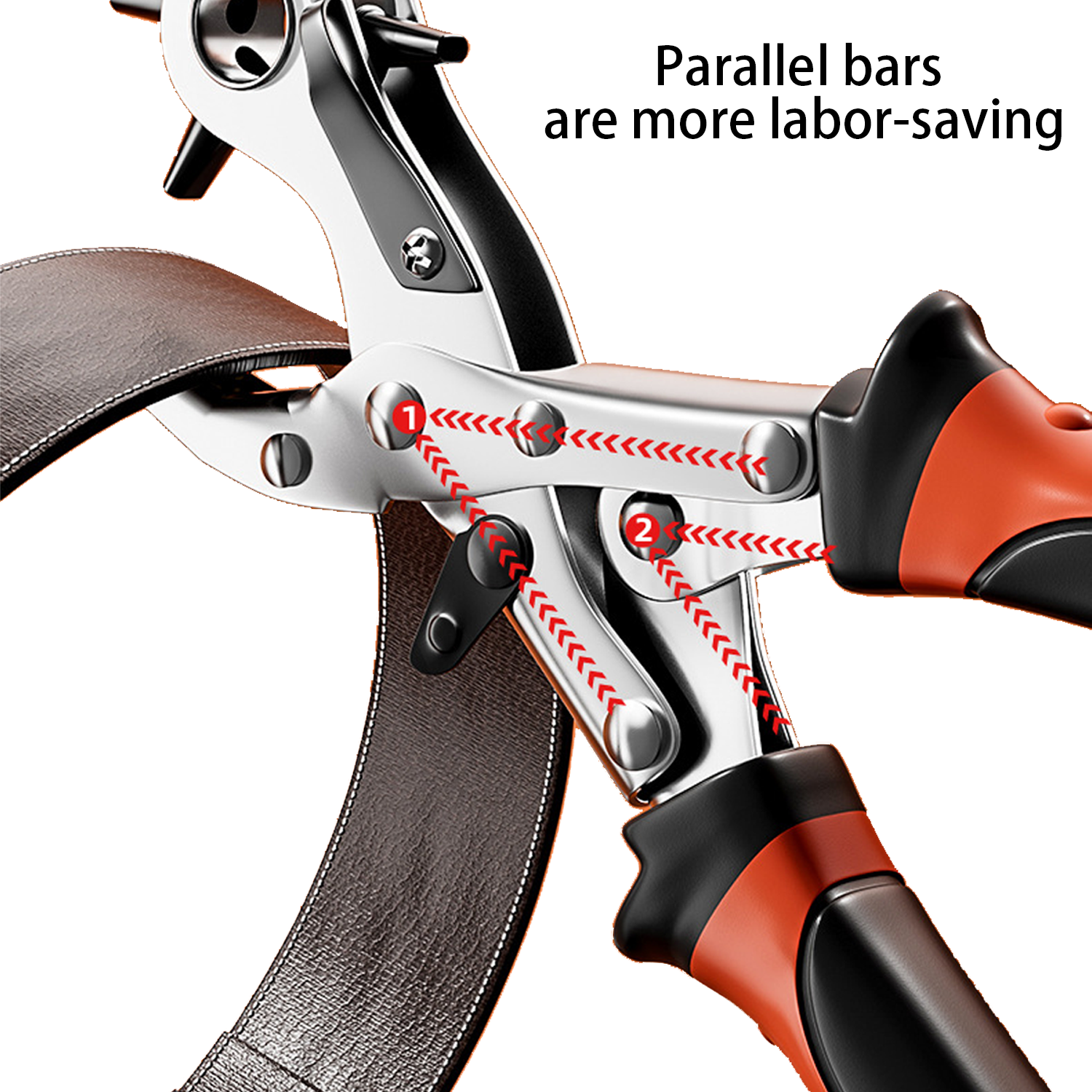 Heavy-Duty Rotary Leather Hole Punch Tool 5