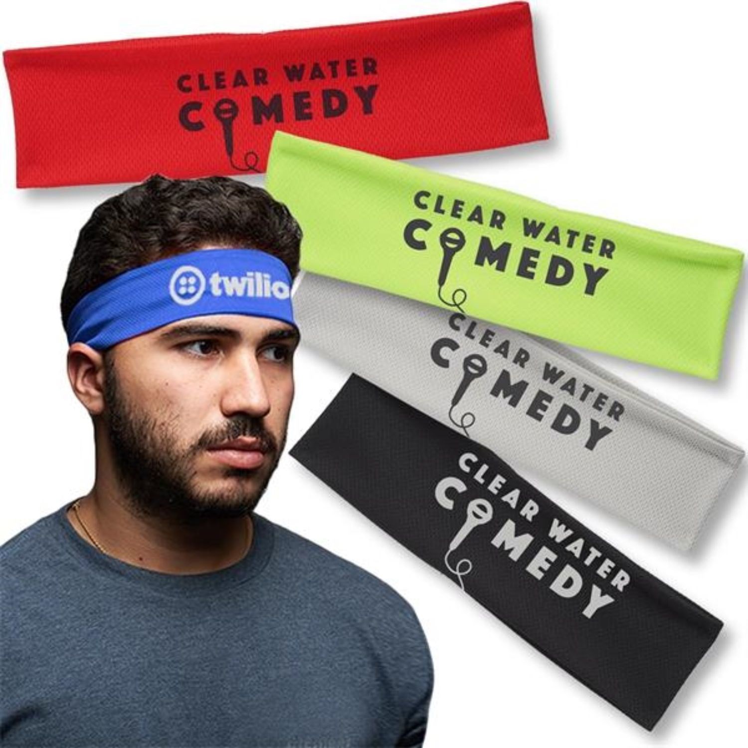 Classic Lightweight Headband w/ Custom Imprint Athletic 2