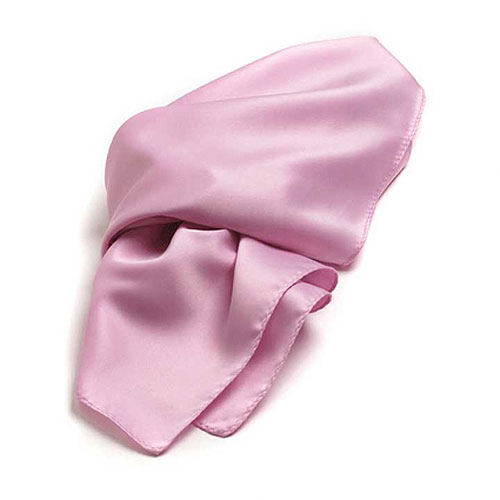 Pink Polyester Satin Scarf - 30"x30" 1