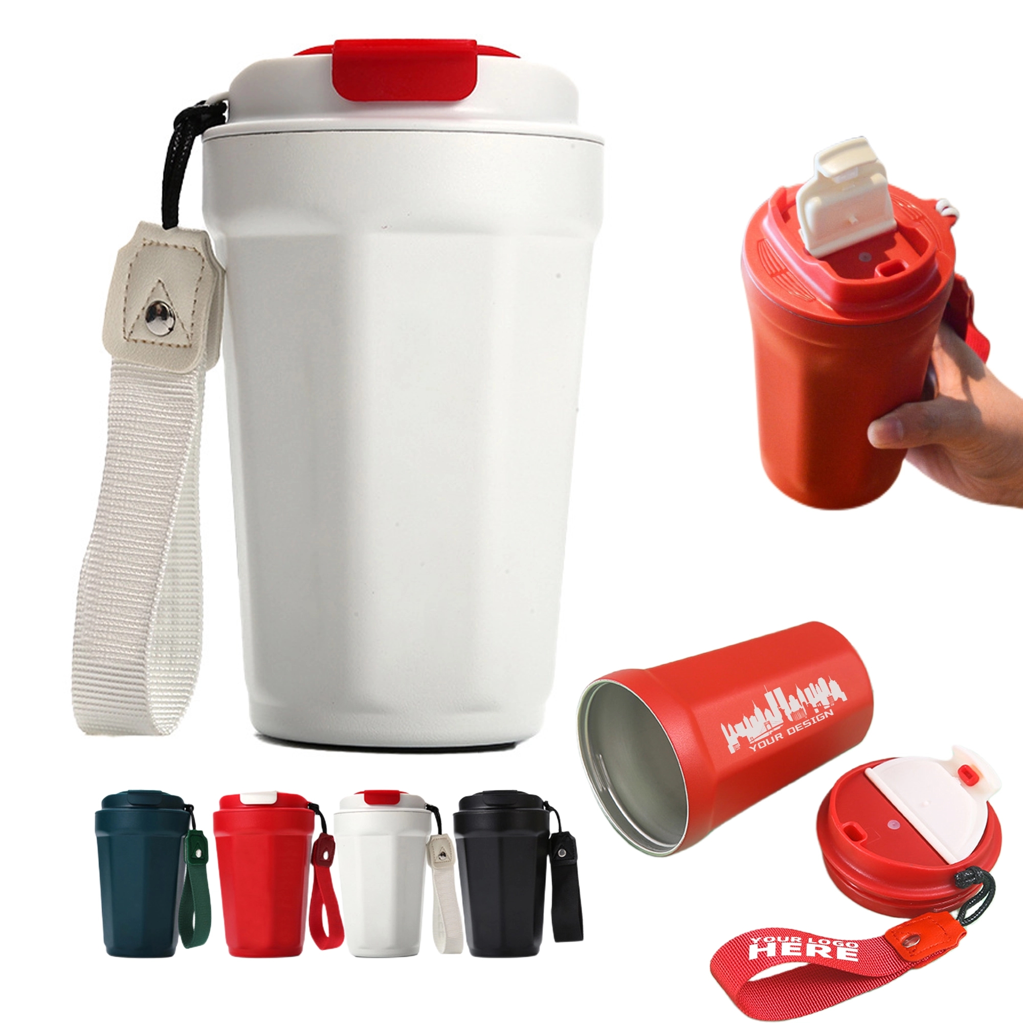 Stainless Steel Portable Coffee Tumbler Cup 8