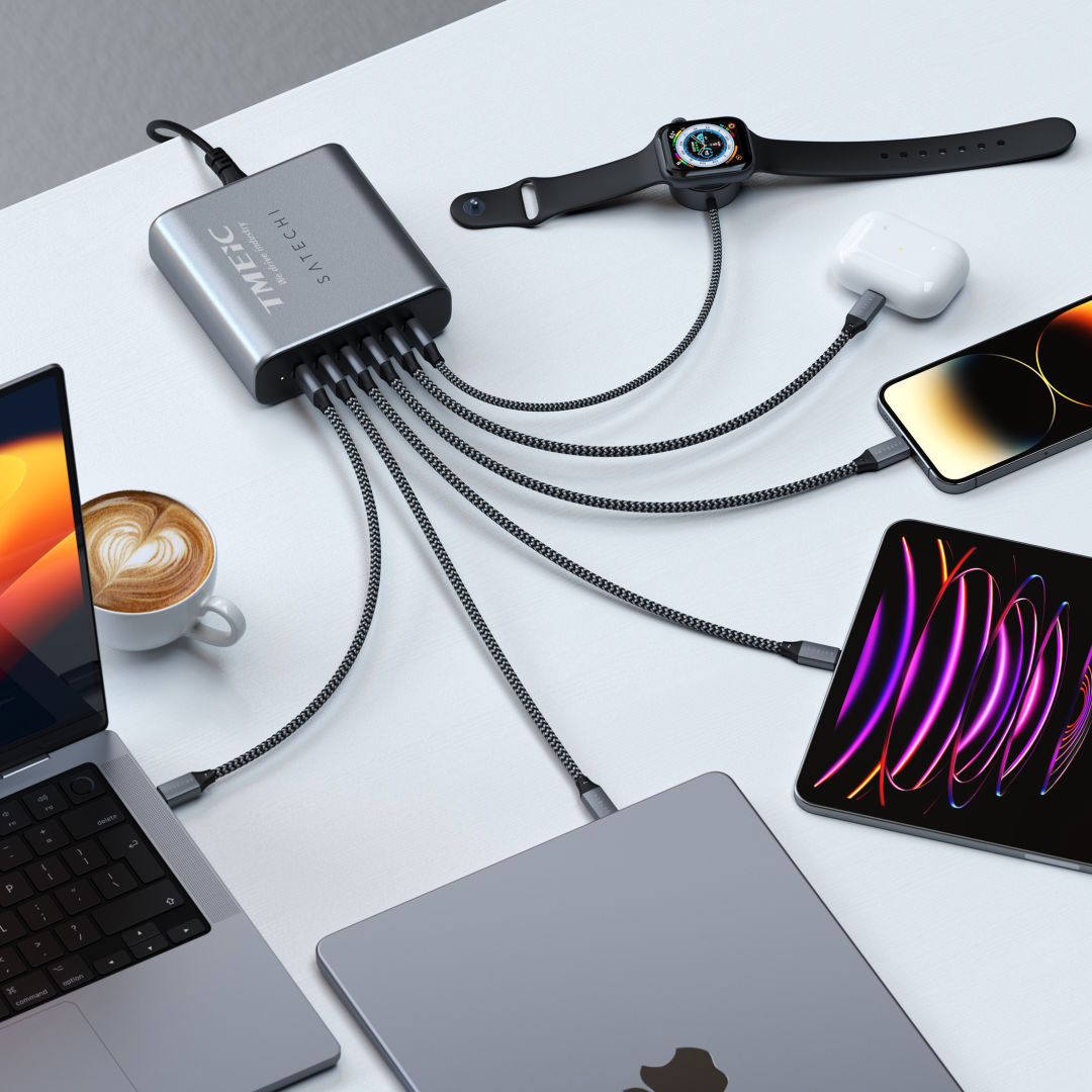 SATECHI® 200W USB-C 6-Port PD GaN Charger 7