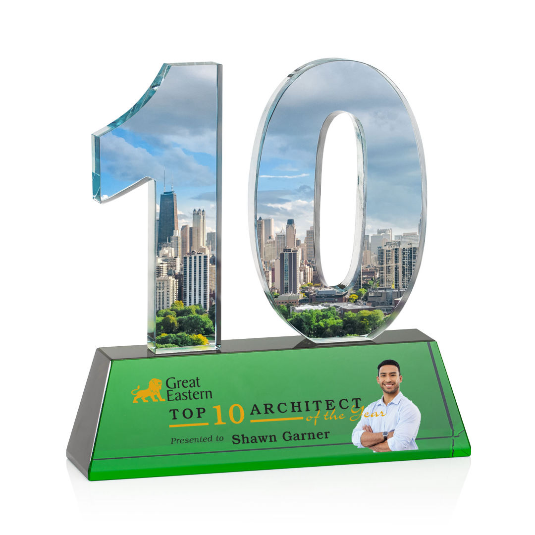 Milestone Optical VividPrint™ Award - Green 10