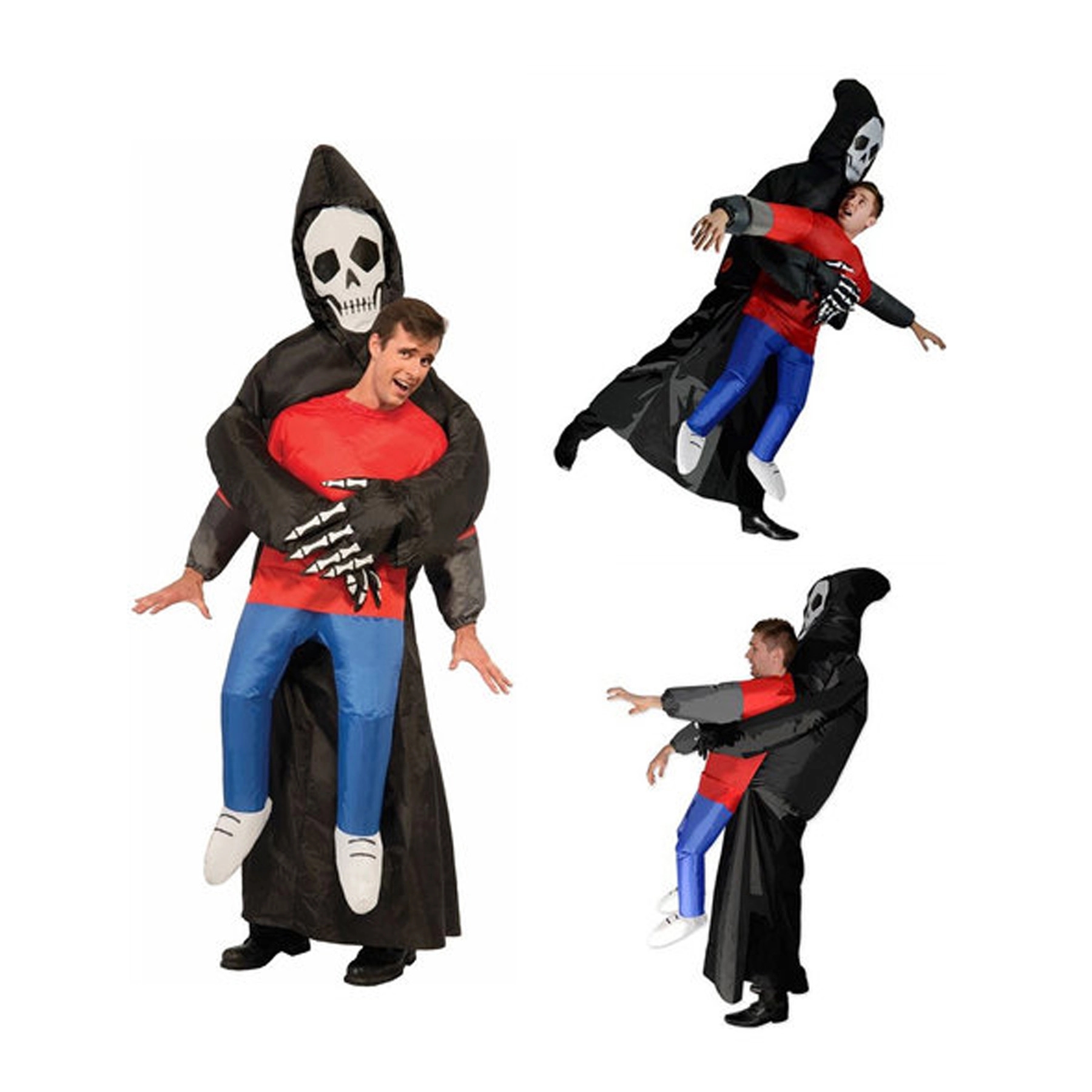 Halloween Horro Inflatable Skull Suit Costume 1