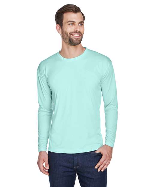 Men's Cool & Dry Sport Long Sleeve Performance Interlock T-Shirt - 8422 18