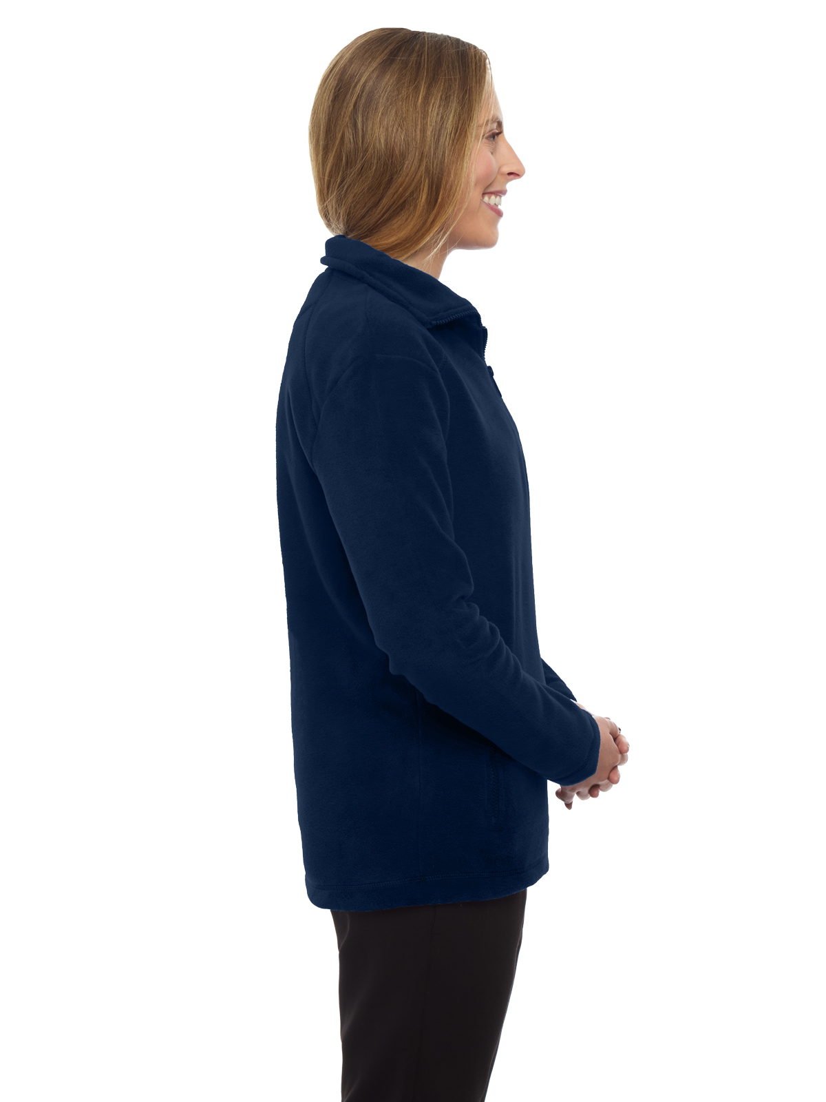 Blue Generation - Women's 2-Pocket Micro Fleece Full Zip Jacket 3