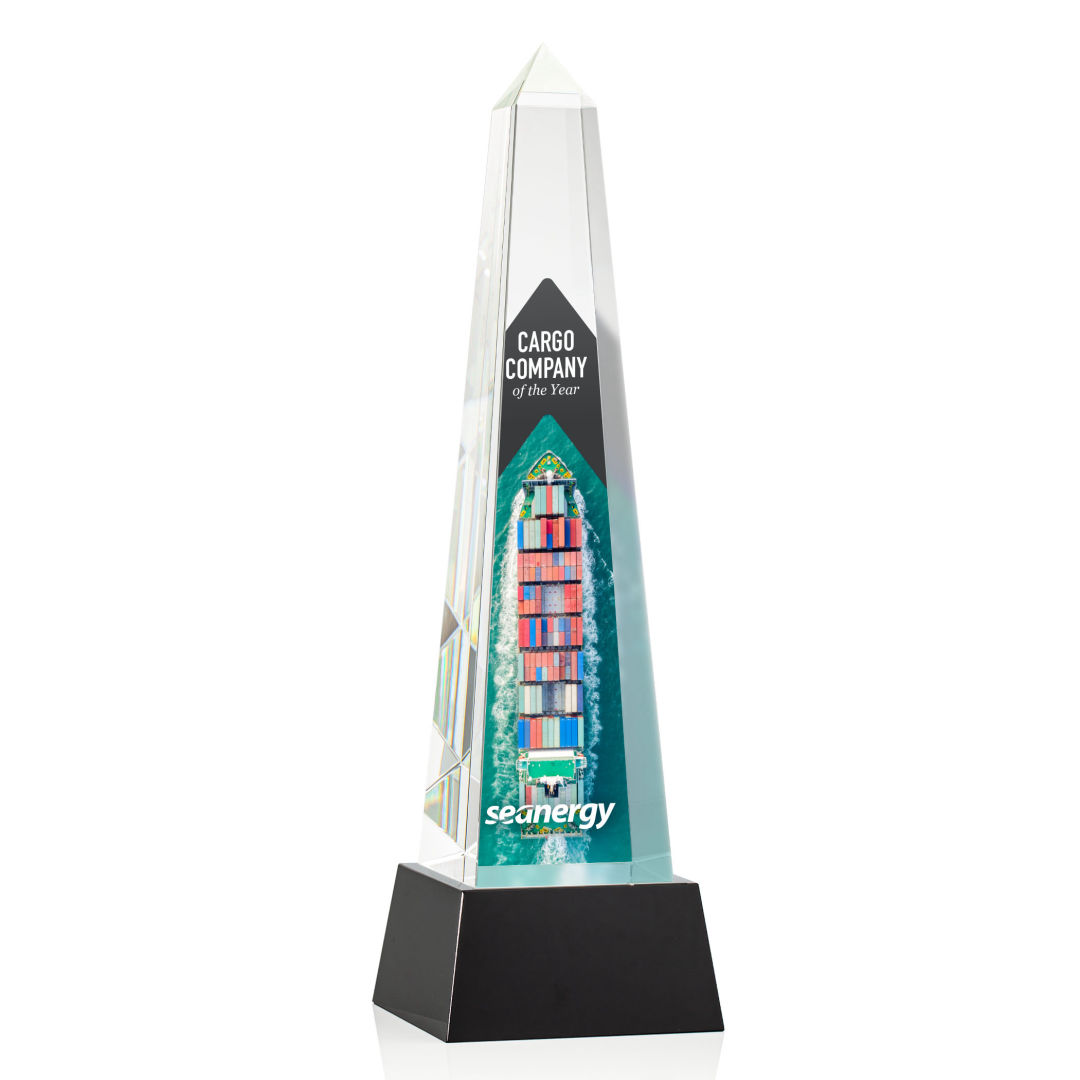 Master Obelisk VividPrint™ Award on Base - Black 6
