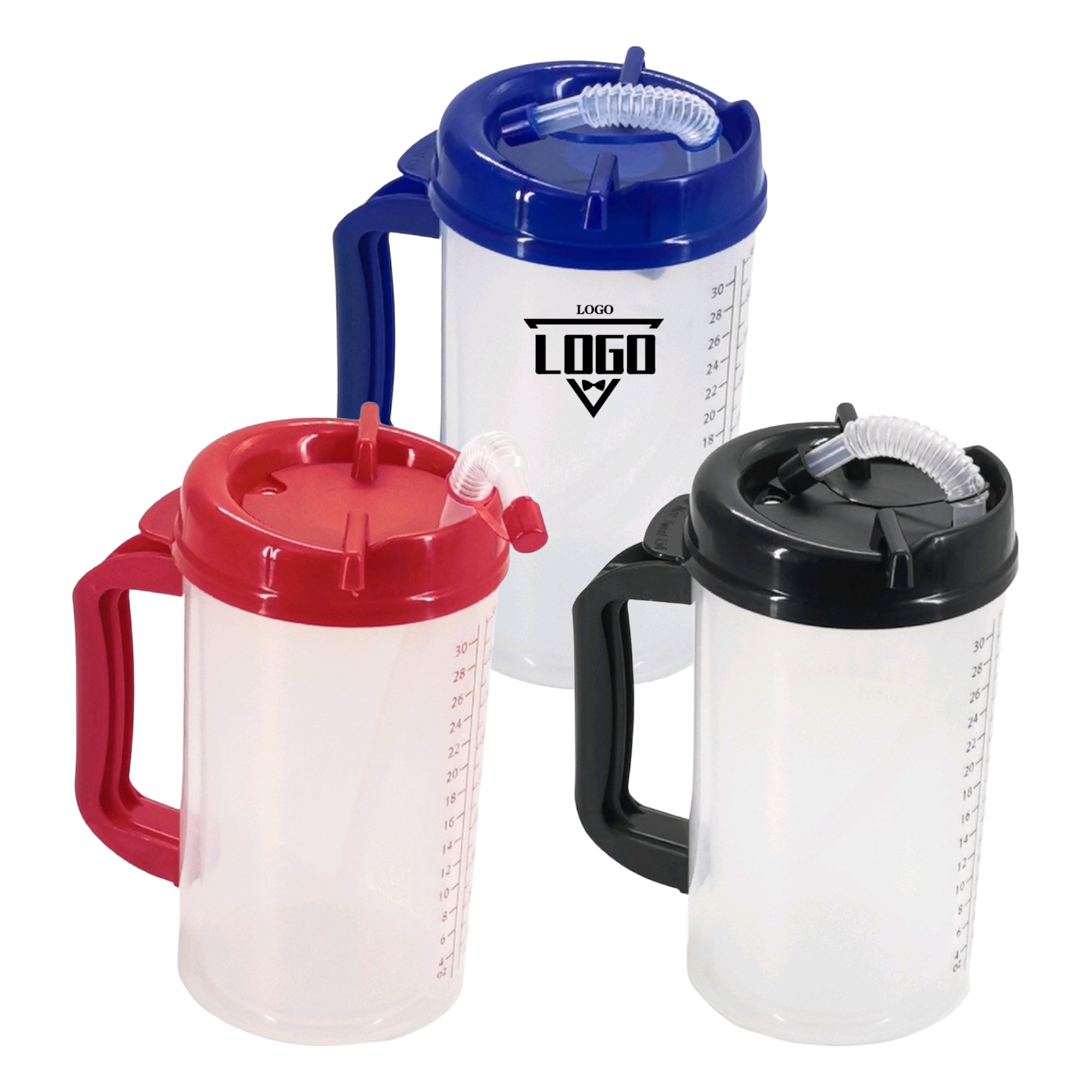 Custom Logo Plastic Hydration Cup With Scale Marks 2