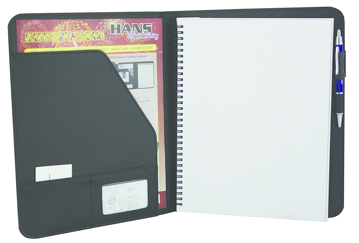 Deluxe Padfolio Plus Spiral Notebook 1