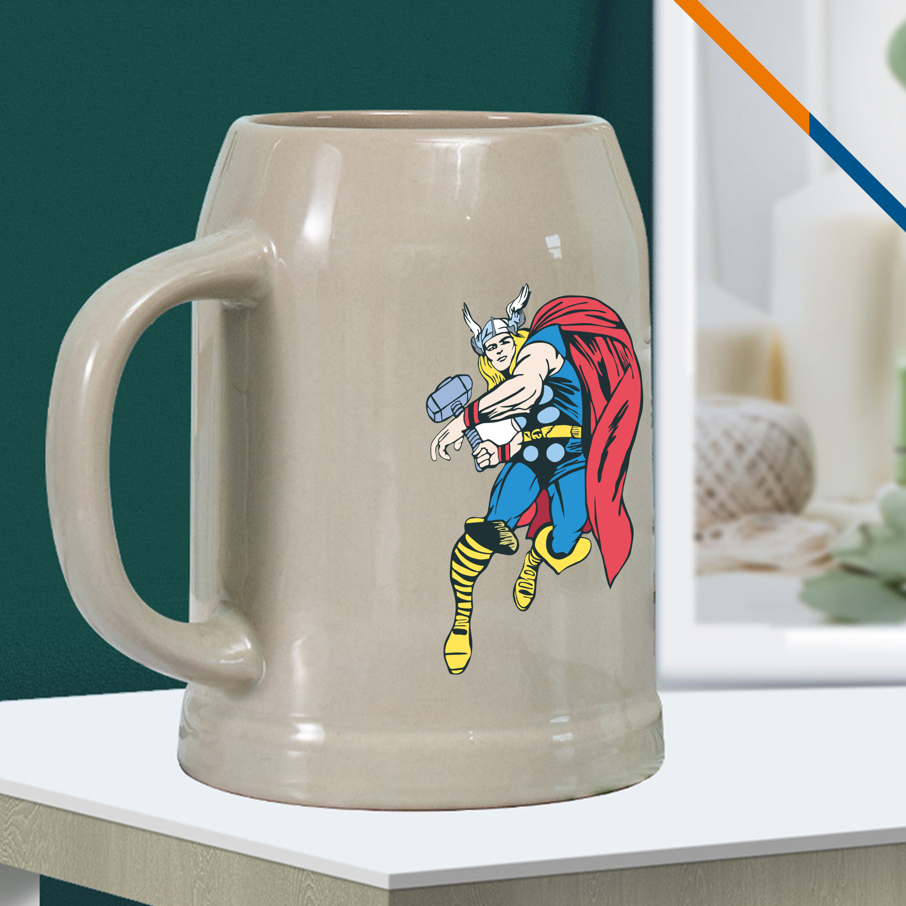 Harold Ceramic Beer Stein - 24 OZ. 2