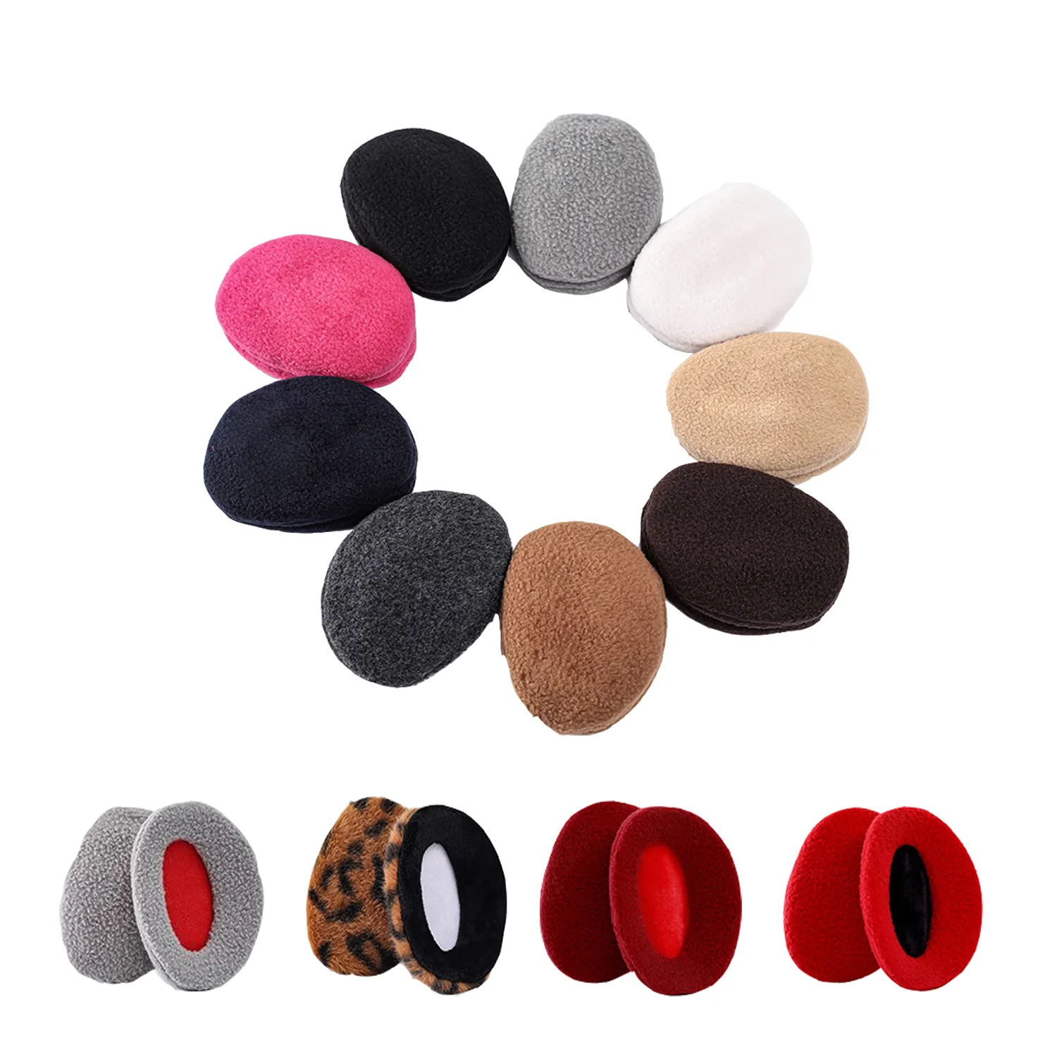 Fleece Bandless Ear Warmers/Earmuffs 9