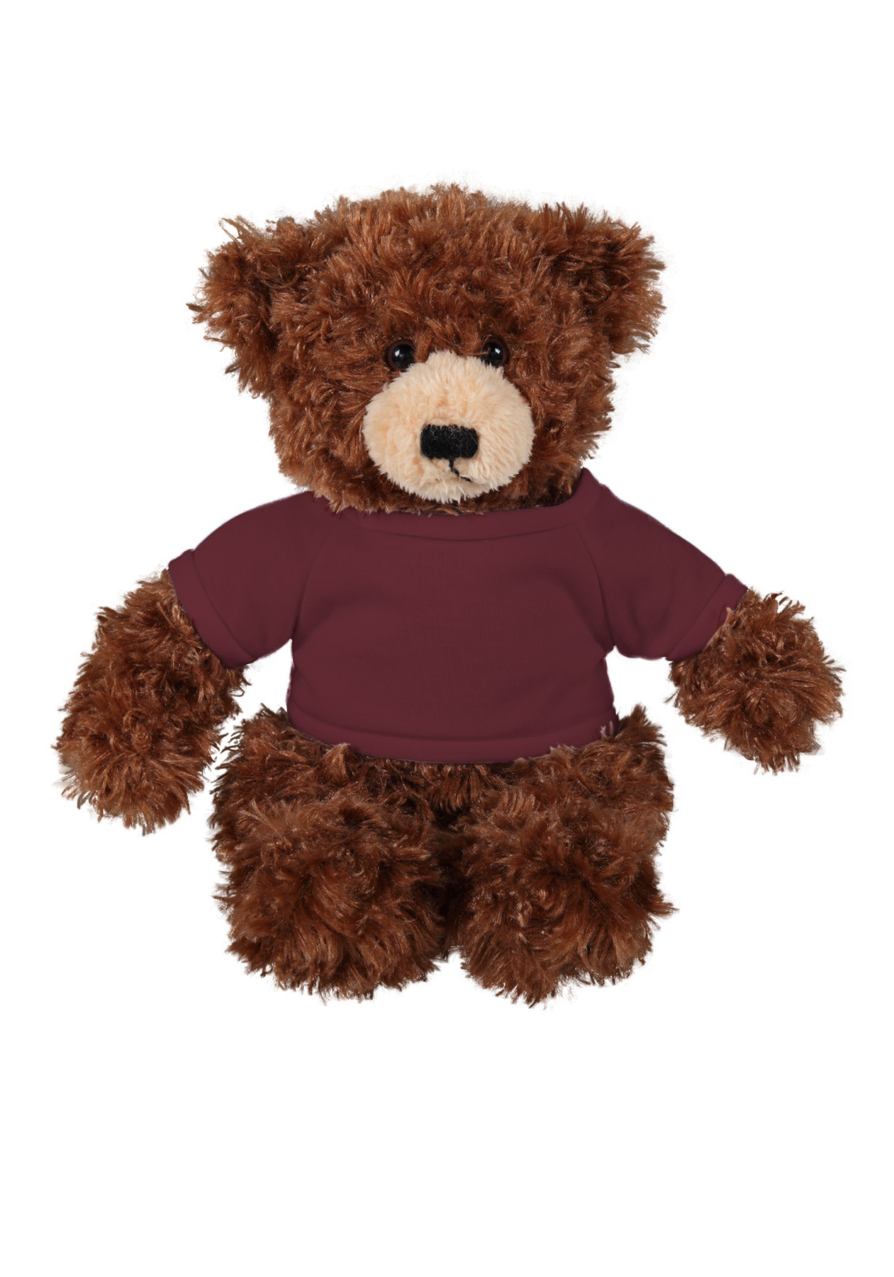 soft plush Chocolate Brandon Bear with t-shirt 6