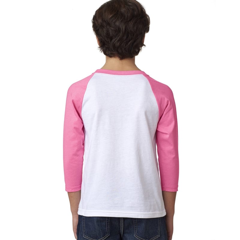 Next Level Apparel Youth CVC 3/4-Sleeve Raglan 2