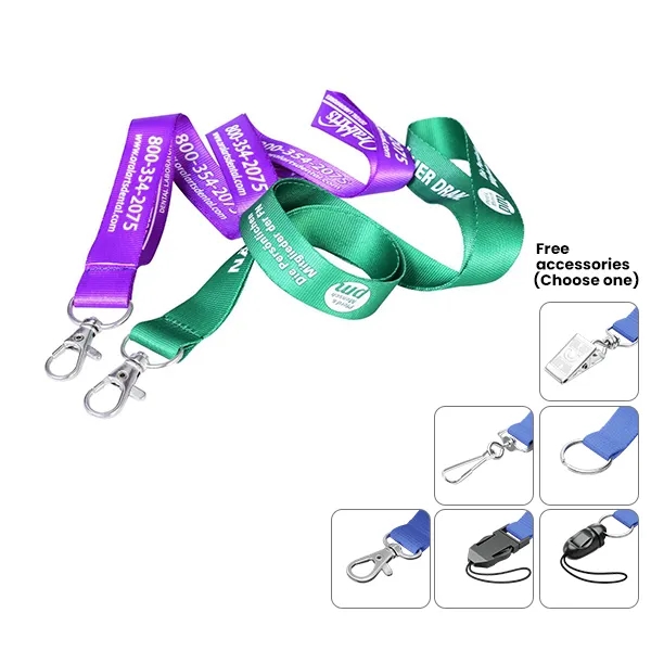 3/4" Imprinted Nylon Lanyard 5