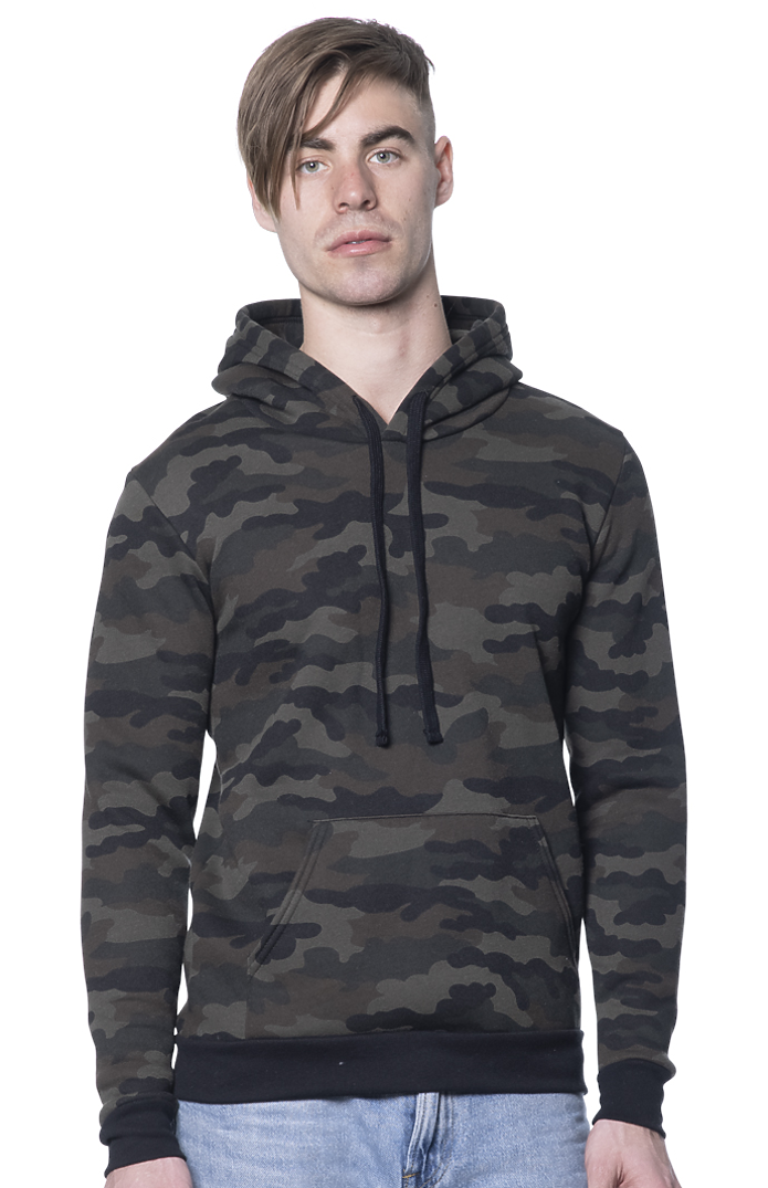Unisex Camo Fleece Pullover Hoodie 8