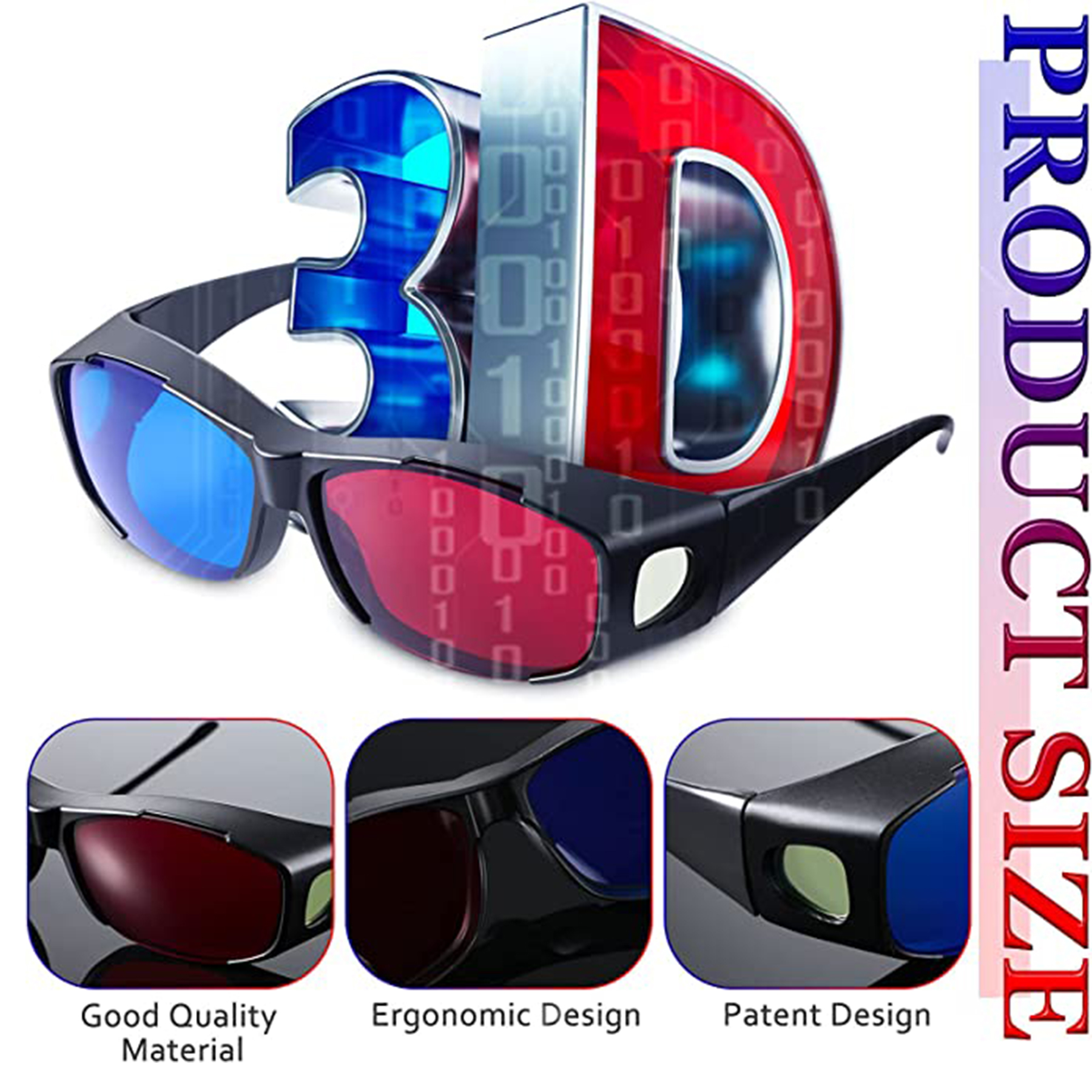 Red And Blue 3D Glasses 2