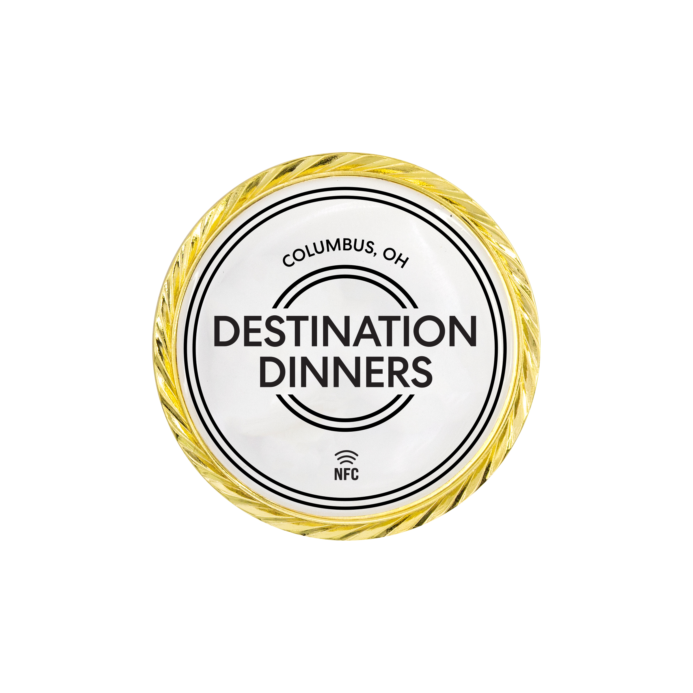 NFC Challenge Coin w/ Oblique Border (1.75") 7